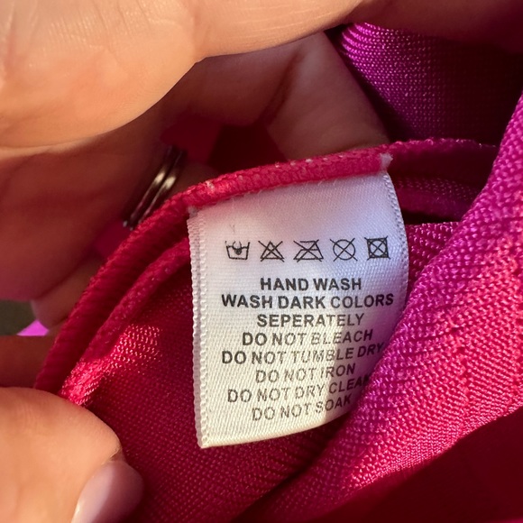 MESHKI - pink stretch mini dress size M - Picture 4 of 5